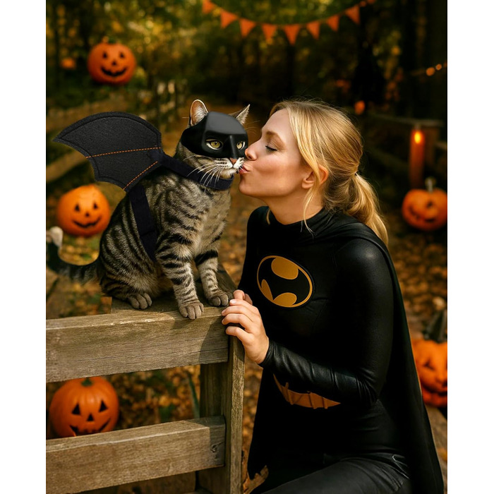 Костюм на Хелловін для собак: крила кажана, карнавальний костюм для тварин, для цуценят, собак маленьких, середніх та великих порід, веселий косплей