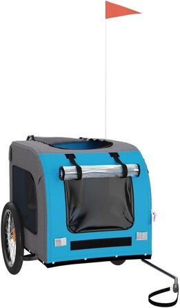 Причіп для велосипеда ZEYUAN для собак, блакитний та сірий, Oxford-тканина та сталь