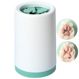 Машина для миття лап собак | Станція для чищення лап | Ефективне видалення бруду та піску | Зелена, велика