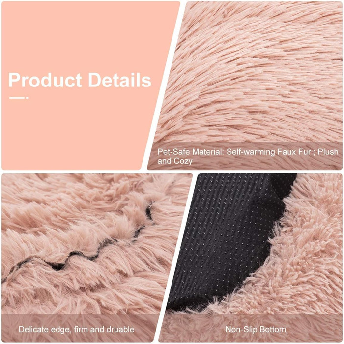 Кругле ліжко для собак Loir, 70 см, зелене, м'яке, плюшеве, для глибокого сну, washable