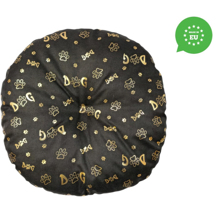 М'який лежак для собак та котів, круглий, діаметр 60 см, коричневий колір. Лежанка для собак, котяча лежанка, килимок для котів, матрац для собак або котів. Можливість прання. Ідеально підходить для переносних кліток або лежанок. Діаметр 60 см (⌀ 50 см, т