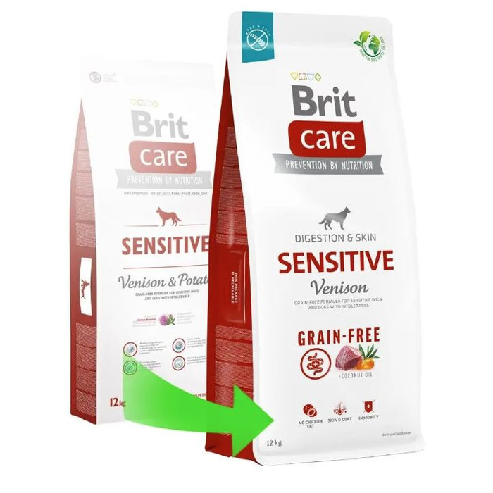 Корм для собак Brit Care Grain-Free Sensitive з олениною Karma, 3 кг