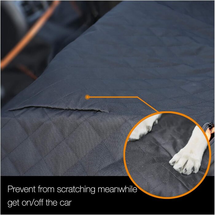 Водонепроникний чохол на сидіння для собак iBuddy, 900D, для пікапів F150 F250 XL, чорний