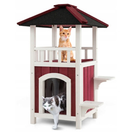 COSTWAY 2-рівневий ігровий комплекс для котів з платформами для стрибків