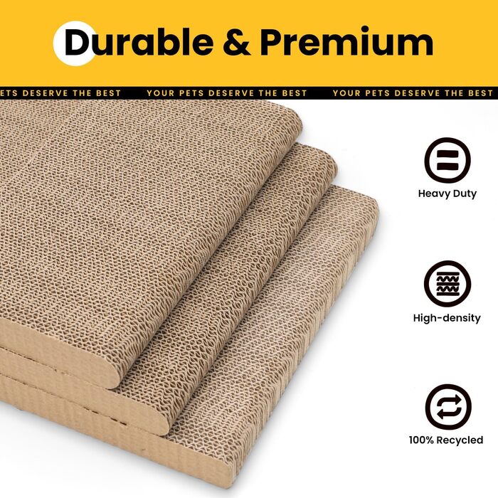 Кігтеточка для котів Conlun, L-подібна, 58 см, білий колір, для захисту меблів