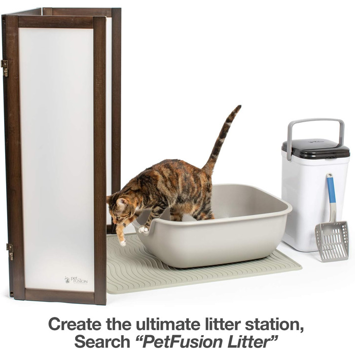 PetFusion BetterBox Велика котяча туалетна коробка, 2 шт. Міцний ABS-пластик, антипригарне покриття для гігієни та легкої очистки