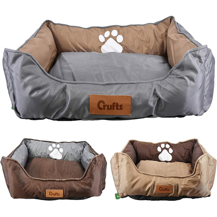 Водонепроникне м'яке ліжко для собак та котів Crufts, розмір L, миється