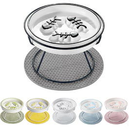 Підвищений миска для котів TRUNDISAN: проти блювоти, для здорового травлення та контролю ваги. Міцний та довговічний.