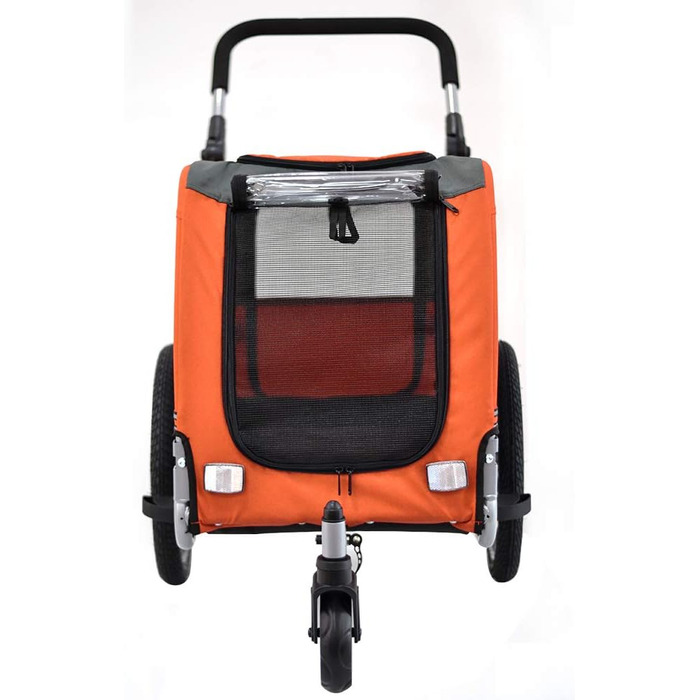 ПапіліоШоп Зета – вагончик для собак та котів, 3 розміри, стабільний, комфортний, практичний (Оранжевий)