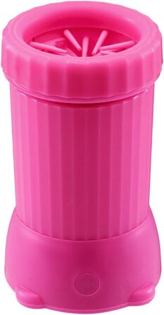 Автоматична мийка для лап собак, розумний пристрій для миття лап домашніх тварин, USB-зарядка, для собак середніх та великих порід, цуценят, кошенят, рожевий колір