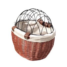 Кошик на велосипед для тварин: собака, кіт. Ручна робота, для перевезення іграшок, книг, овочів. З кріпленням на кермо