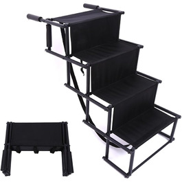 Складана рамка для собак у машину, 4 сходинки, до 90.7 кг, для SUV, вантажівки, диванів, ліжок