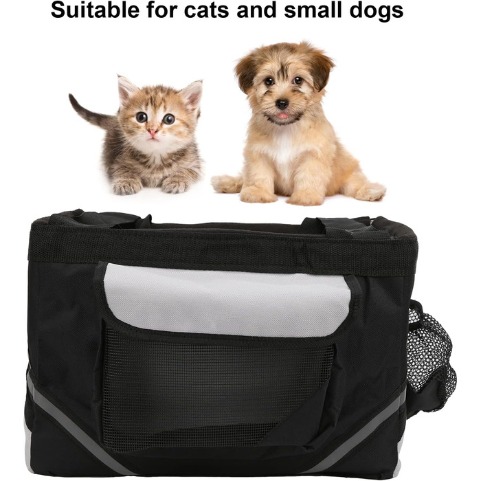 Сумка-переноска для велосипеда Jerys, універсальний велосипедний кошик для собак, знімний, 15x11x9,8 дюймів, оксфордська тканина, для маленьких та середніх собак