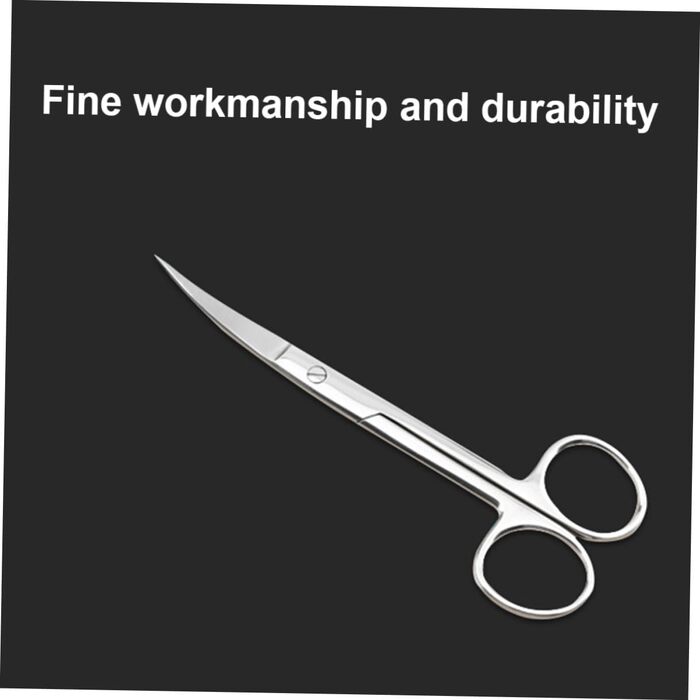 Ножиці для грумінгу тварин з нержавіючої сталі, 2 шт. (пряма та вигнута насадки)