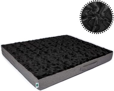 Килимок для собак CopcoPet Lucky Hundematratze: ортопедичний, неслизький, знімний, чорний (80 x 60 x 10 см)