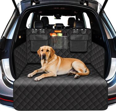 Захист для багажника автомобіля Alfheim для собак - водонепроникний килимок з міцного матеріалу, неслизький, з боковим захистом, чорний. Підходить для авто, позашляховиків, вантажівок
