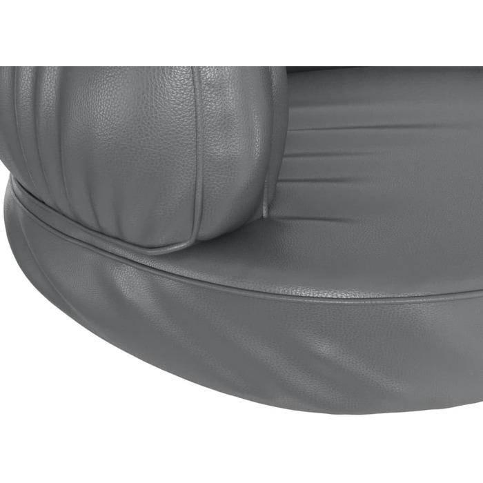 Крісло-ліжко для собак VidaXL, 75x53 см, штучна шкіра, сірий колір, ергономічне, комфортне