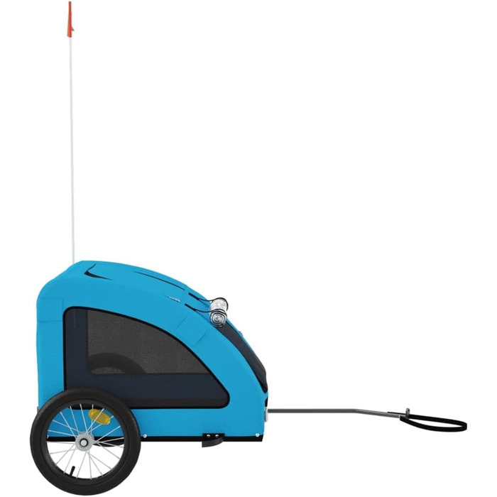 Причіп для велосипеда для собак, котів, блакитний, Oxford-Gewebe, сталь, LH6939