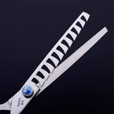 Набір професійних ножиць для грумінгу домашніх тварин (7,0 дюймів) з нержавіючої сталі. Ідеально для собак та котів: прямі ножиці, ножиці для фінальної обробки, гребінець. Комплект для грумінгу.