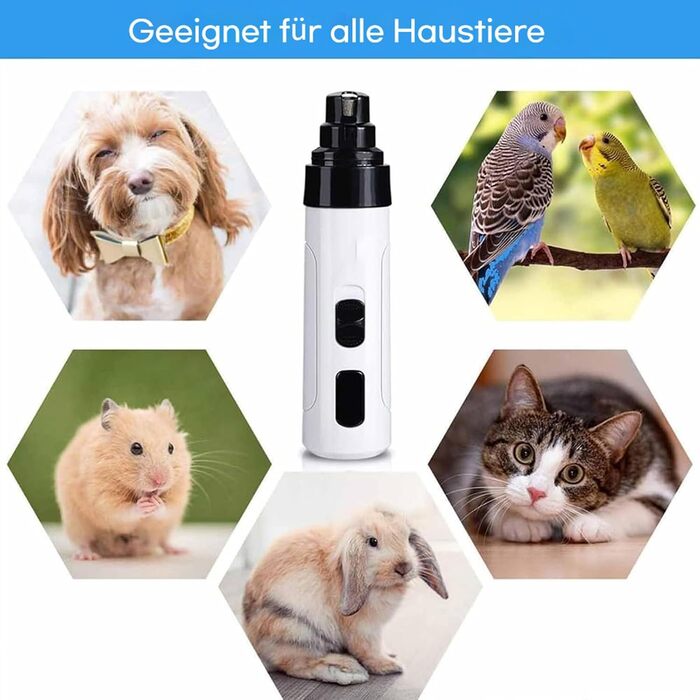 Шліфувальник для собачих кігтів, 2 шт. Стиль-2: безпечний, тихий, професійний