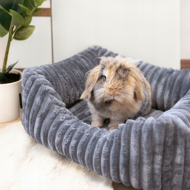 Плюшеве лежак для собак BELLA, 60x40 см, Графіт