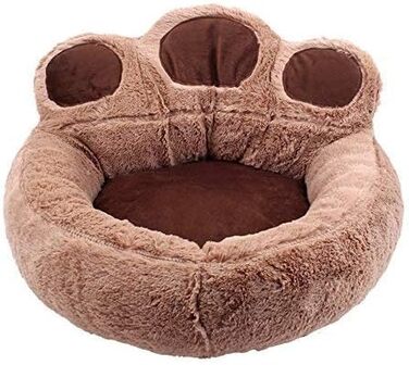 М'яке ліжко для собак Bärentatze знімний кошик, для дому та вулиці, миється, кошик для собак, кішок, домашніх тварин S M L, колір кавовий