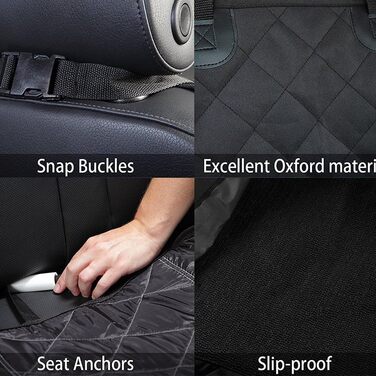 Чохол на сидіння для собак великих порід HCMAX Cargo-Liner, універсальний, XL (для переднього сидіння), водовідштовхувальний, нековзний, для авто, SUV, позашляховиків, вантажівок, мінівенів