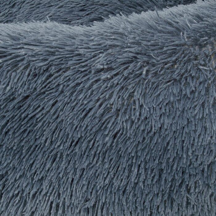 Кругле ліжко для собак Ceddie - м'яке, зручне, темно-сіре, діаметр 100 см