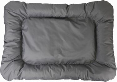 Гіркий корзинка для собак Kistenkolli Altes Land Winston XL з дерева 100x60x25 см з подушкою (сіра)