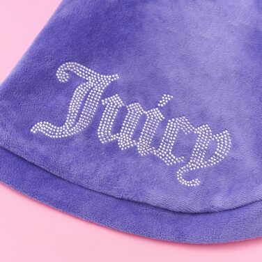 Капюшонний халат Juicy Couture Bling Velours для домашніх тварин – Рожевий – Розмір XS/S (0,9–3,2 кг) – для собак та котів