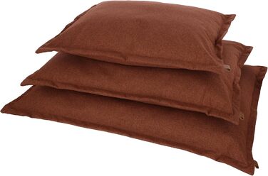 Матрац для собак Kerbl Oliver з піною з пам'яті, ортопедичний, для собак з проблемами суглобів, знімний чохол, виготовлено в Італії, коричневий, 80x50x8 см