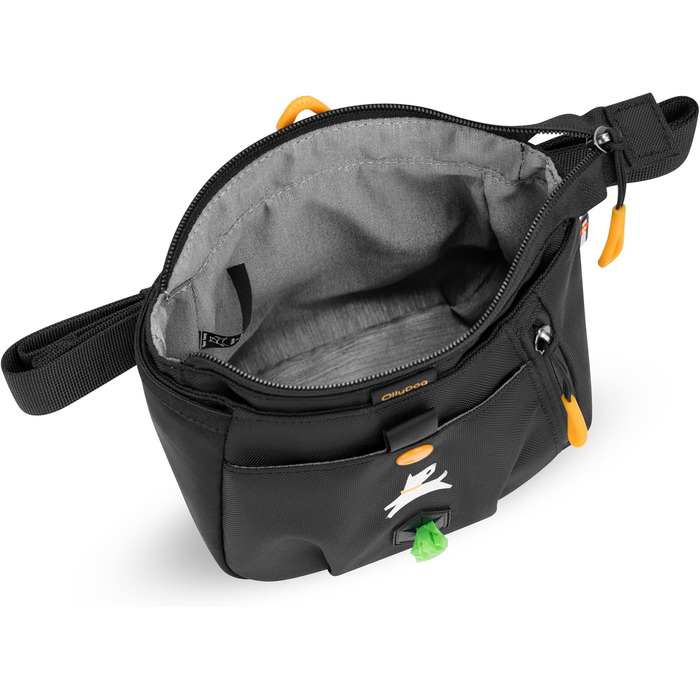 ОлліДог Backcountry Tagestasche: Сумка для ласощів та відходів для собак, з відсіком для кульок, на пояс (Raven S'25)