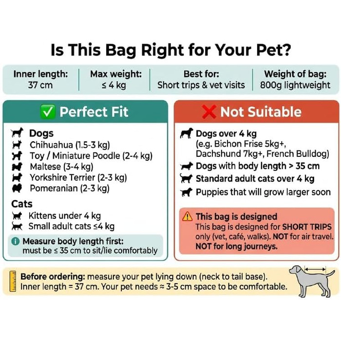 Сумка-переноска для собак Petsfit, дорожня сумка-рюкзак для цуценят та котів, колір хакі