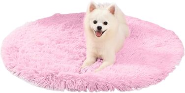 М'яке ліжко для собак Petcute, рожеве, 40x40 см - тепле, зручне, з неслизьким дном