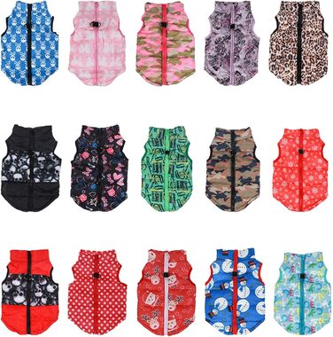 Теплий зимовий одяг для собак: тепла жилетка для маленьких собак, теплий одяг для чихуахуа, жилетка для собак UKKO