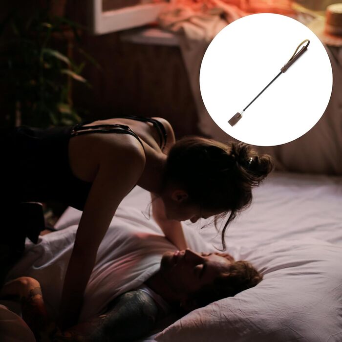 Вертикальна батіг для коней, 45 см, коричневий, батіг для коней, виготовлений з PU-шкіри, з неслизькою ручкою, для їзди верхи, тренувань, косплей