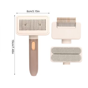 Гребінець для грумінгу домашніх тварин, багатофункціональна щітка для шерсті собак, багаторазова, портативна, для розплутування