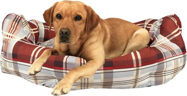 М'яке ліжко для котів та собак середніх розмірів Bestlivings, ліжко для тварин, зносостійке, миється, різні дизайни (80x65 см, клітинка)