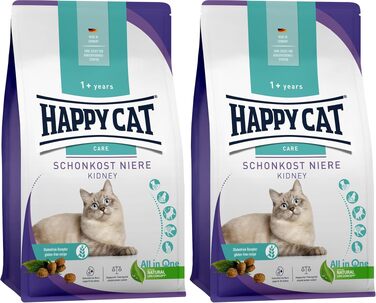 Сухий корм для котів Happy Cat Care з качкою для чутливих тварин (підтримка нирок), 1.3 кг