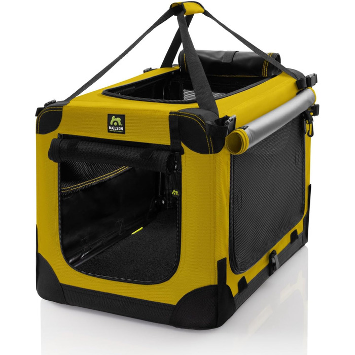 Кіньйон для собак Maelson Soft Kennel Safran Gelb, 62 см - складана переноска для собак, 62 x 41 x 41 см