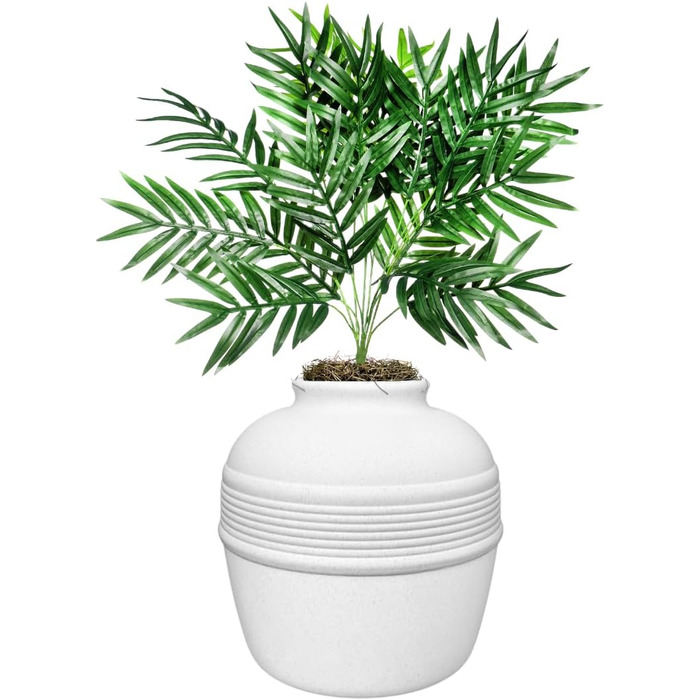 Котлован для котів Good Pet Stuff з штучною рослиною, білий, 51 x 50 см, з фільтром запаху