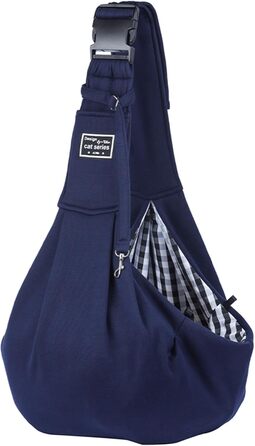 Тканинна переноска для собак та котів, блакитна, до 4,5 кг