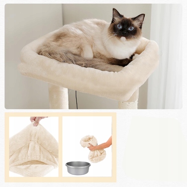 Низька дряпалка, висока дряпалка, лежанка та килимки-дряпалки