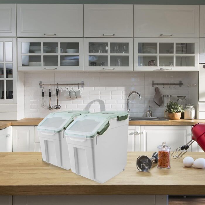 Контейнер для зберігання корму для собак AnRui, 13,6 кг, зелений, пластик