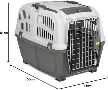 Транспортний бокс Leopet MPS SKUDO 4 IATA для собак, авіаперевезення, 68x48x51 см