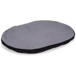 Овальна подушка Karlie 100x75x12 см сіро-чорна для собак