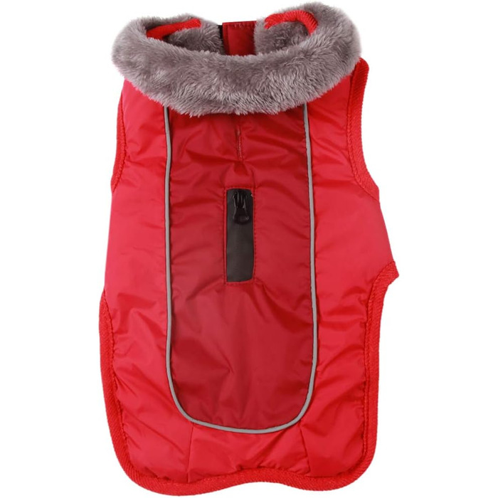 Водонепроникна тепла куртка для собак середнього розміру, бавовняна, для холодних зим, червона (M)