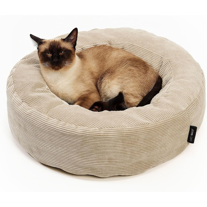 LucyBalu® Квіткове ліжко для котів - м'яке, зручне, миється | Ліжко-гніздо для котів | Сонячне ліжко для котів | Ліжко для котів з корду