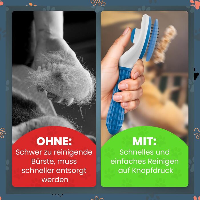 Набір щіток для котів та собак: для короткої та довгої шерсті. Включає ножиці для кігтів, зменшує випадіння шерсті, забезпечує блискучу шерсть, легко очищується. (Білий)