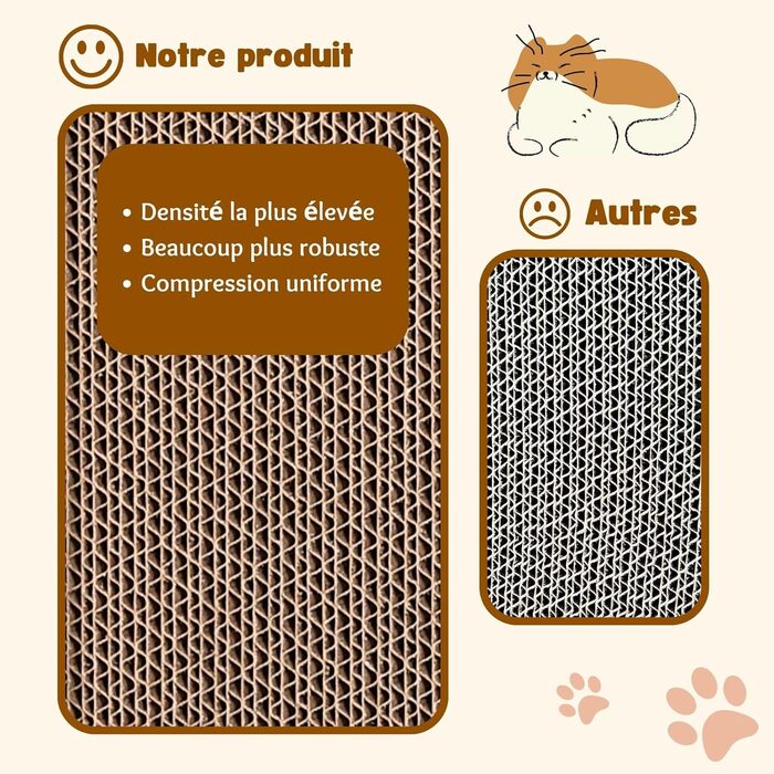 Кігтеточка ULTRALARK з ліжком та зоною відпочинку, двостороння, коричнева